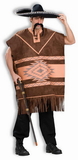 Smiffys 34291M Western Brown Poncho Adult Costume, Medium