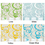 Amscan 67055.90 Multi-Color Plastic Swirl Decorations (12)