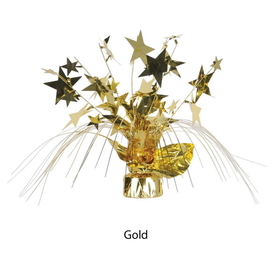 Beistle 201997 Gold Star Gleam 'N Spray Centerpiece