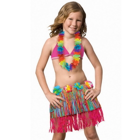 Amscan 205803 Child Rainbow Hula Skirt