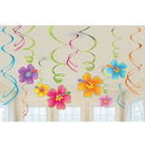 Amscan BB679293 Luau Swirl Hanging Decorations Value Pack (Each) - NS
