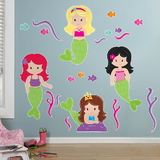 Party Destination 206490 Mermaids Giant Wall Decals