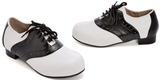 Ellie Shoes S101-SaddleBlk/Wht XL Kid's Black and White Saddle Shoes - XL