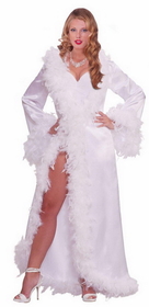 Ruby Slipper Sales 67967 Vintage Hollywood Marabou Satin Robe Adult Costume - STD
