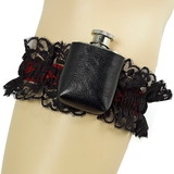 Ruby Slipper Sales 68272F Roaring 20's Deluxe Gangster Adult Garter and Flask - OS