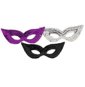 Forum Novelties 214414 Sequin Eye Mask - Purple