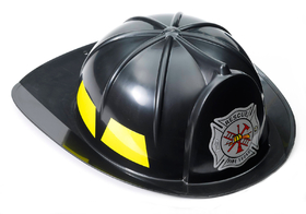 Forum Novelties 214436 Black Fireman Hat