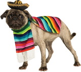 Ruby Slipper Sales 887817M Serape Mexican Dog Costume - M