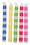 Creative Converting BB102835 Striped Birthday Candles Multicolor. (20-Pack) - NS