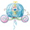 Mayflower 60833 Disney Princess Carriage Shaped Jumbo Foil Balloon