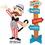 Birthday Express 1476 Carnival Man with Direction Sign - 4' Tall