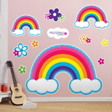 BIRTH3000 228952 Rainbow Wishes Giant Wall Decals - NS