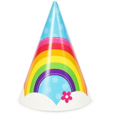 Birthday Express 228986 Rainbow Wishes Cone Hats (8)