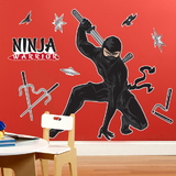 BIRTH3000 230100 Ninja Warrior Party Giant Wall Decals - NS