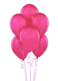 Mayflower Distributing 913008 Hot Pink Latex Balloons - NS