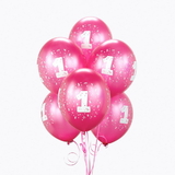 Birthday Express 230723 Magenta #1 Balloons (6)