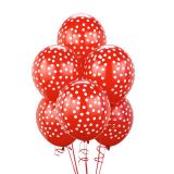 Birthday Express 230789 Red with White Dots Balloons (6)
