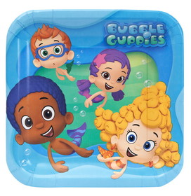 Amscan 90055 Bubble Guppies 9" Luncheon Plates (8 Pack) - NS