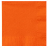 Creative Converting 233022 Sunkissed Orange (Orange) Beverage Napkins (50)