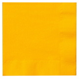 Creative Converting 233028 School Bus Yellow (Yellow) Beverage Napkins (50)