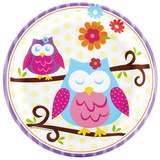 BIRTH5000 234075 Owl Blossom Dessert Plates - NS