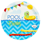 Birthday Express 234268 Splashin' Pool Party Dessert Plates (8)