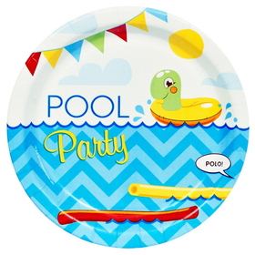 BIRTH5000 234268 Splashin' Pool Party Dessert Plates - NS