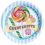 Party Destination 234809 Candy Shoppe Dinner Plates (8)