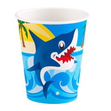 Party Destination 235137 Sharks 9 oz. Paper Cups (8)