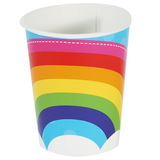 Party Destination 235277 Rainbow Wishes 9 oz. Paper Cups (8)