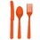 Maryland Plastics BB006128 Orange Cutlery Set, NS