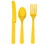 MARYLAND PLASTICS BB006133 Bright Yellow Cutlery Set - NS