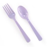 MARYLAND PLASTICS 236369 Forks Spoons - Light Purple - NS