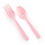 MARYLAND PLASTICS P39343 Forks Spoons - Pink - NS