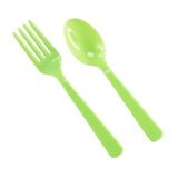 MARYLAND PLASTICS 236379 Forks Spoons - Lime Green - NS