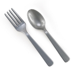MARYLAND PLASTICS 236383 Forks Spoons - Silver - NS