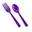 MARYLAND PLASTICS P39352 Forks Spoons - Purple - NS