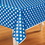 Unique Industries 50264 Blue Dots Table Cover (Each) - NS