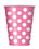Unique Industries 37486 Hot Pink Dots 12oz Cups (6 Pack) - NS