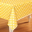 Unique Industries 50263 Yellow Dots Table Cover (Each) - NS
