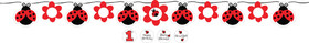 Creative Converting BB020295 Ladybug Party Banner (each) - NS
