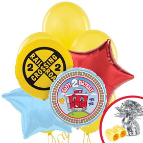 BIRTH9999 Two-Two Train 2nd Birthday Balloon Bouquet - NS