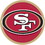 Amscan 97280 Nfl San Francisco 49Ers 9" Luncheon Plates (8 Pack) - NS