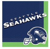 Amscan 97227 NFL Seattle Seahawks Luncheon Napkins (16 Pack)