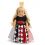 Dream Weavers Costumers 16C-227DOLL Queen of Hearts 18in Doll Costume