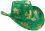 250533 St. Patrick's Day Sequin Adult Cowboy Hat, One-Size