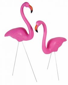 Ruby Slipper Sales 58765 25" Flamingo Lawn Decoration (Set of 2) - NS