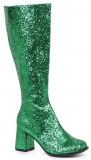 Ellie Shoes Gogo-G-GRN-7 Green Glitter Gogo Boots - F7