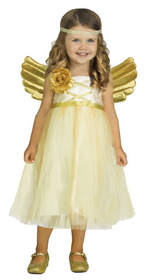 Fun World 117401S Golden Angel Kids Costume - TODD