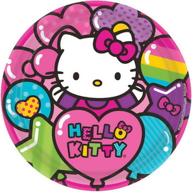 Amscan 251672 Hello Kitty Rainbow Dinner Plates (8)